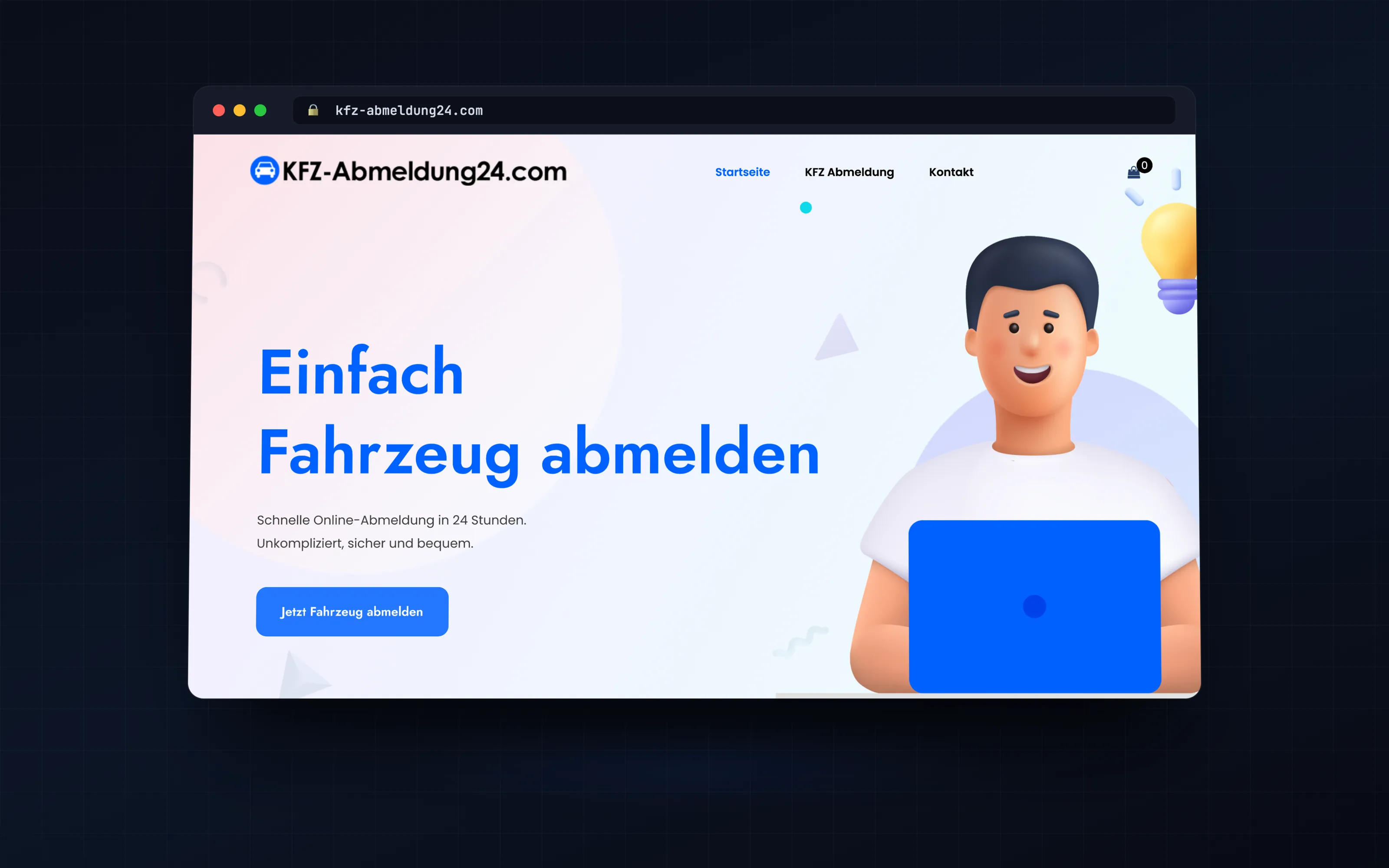 KFZ Abmeldung 24 — WooCommerce-Shop für bundesweiten Kfz-Abmeldeservice