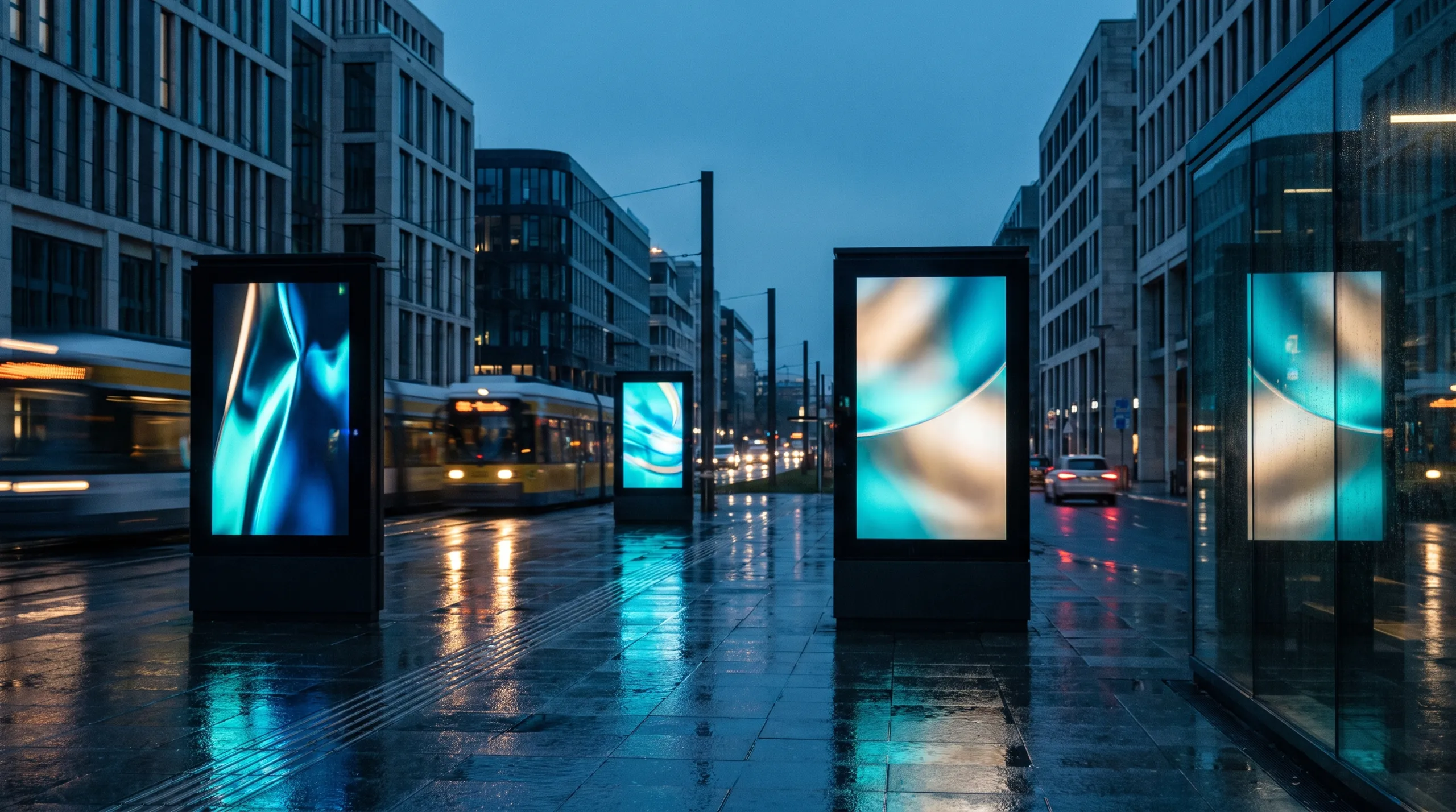 Local Wave — Markenidentität & Digital-Signage-Plattform für Außenwerbung