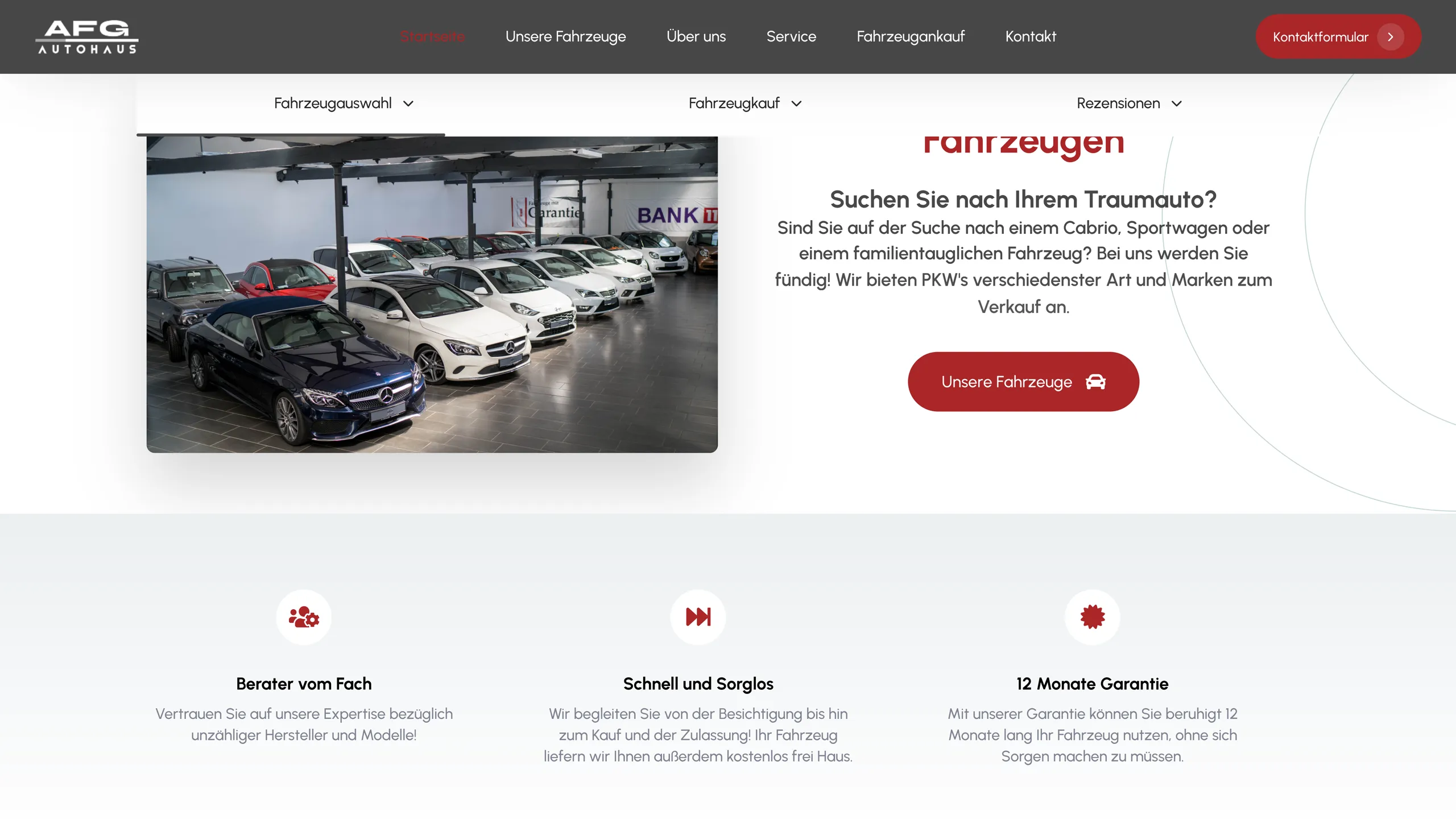 Fahrzeug-Katalog und Kernleistungen — Verkauf, Ankauf und eigene Werkstatt.