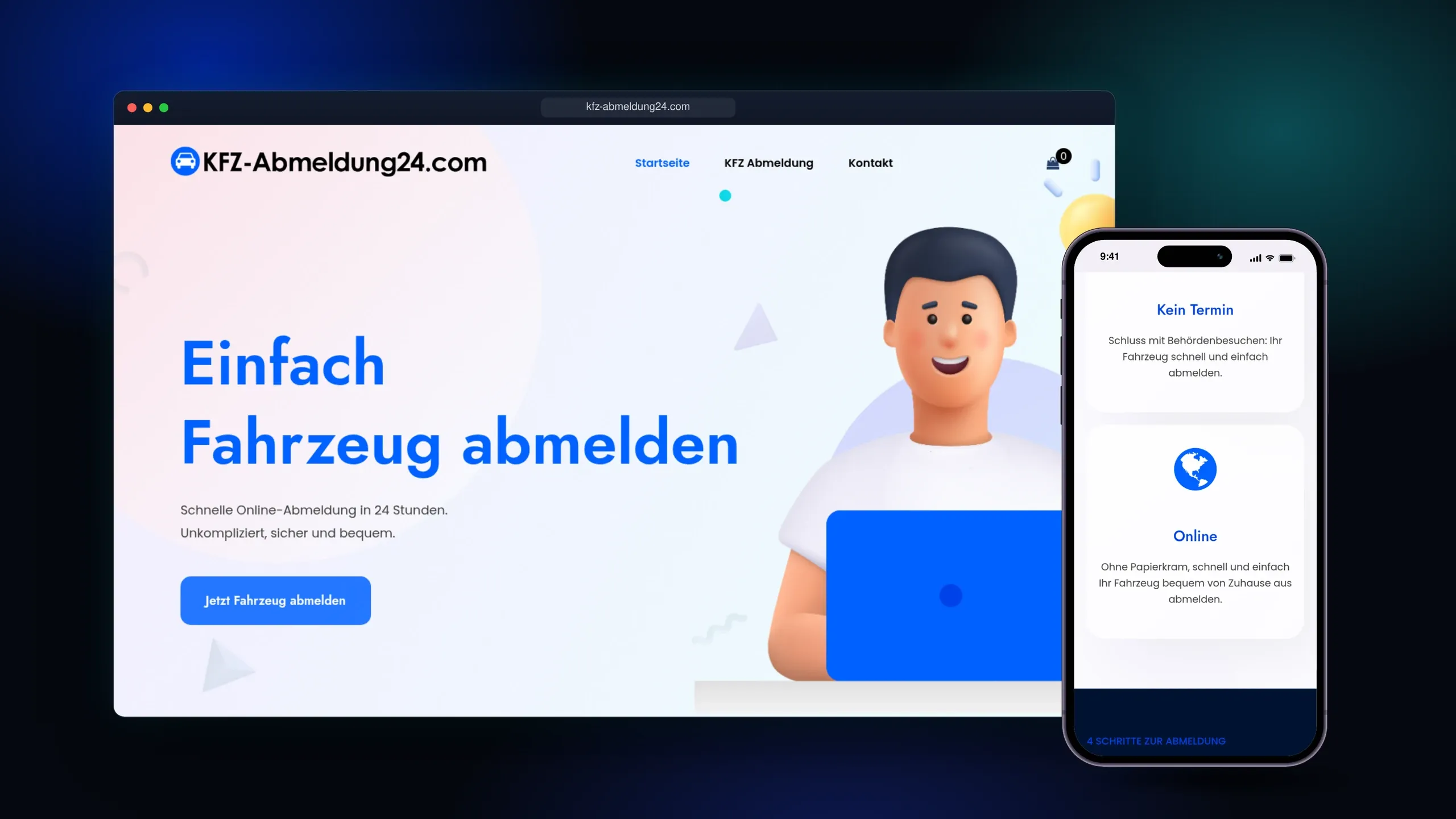 Die Vorteile des Online-Abmeldeservice — 24/7, ohne Termin, komplett digital.