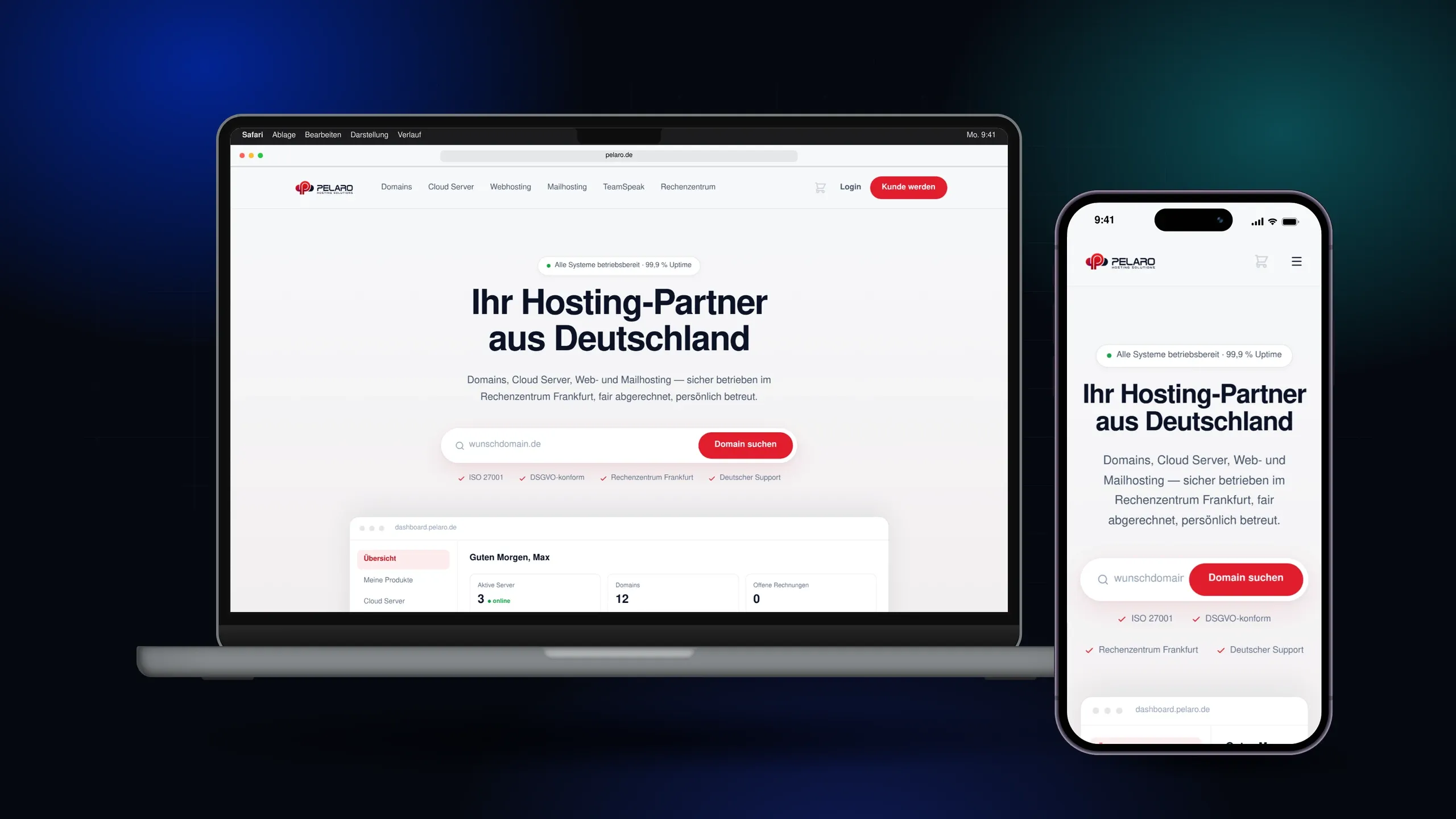 Cover: Pelaro (eigenes Produkt) — Eigene Hosting-Plattform: Shop, Kundencenter und Provisioning