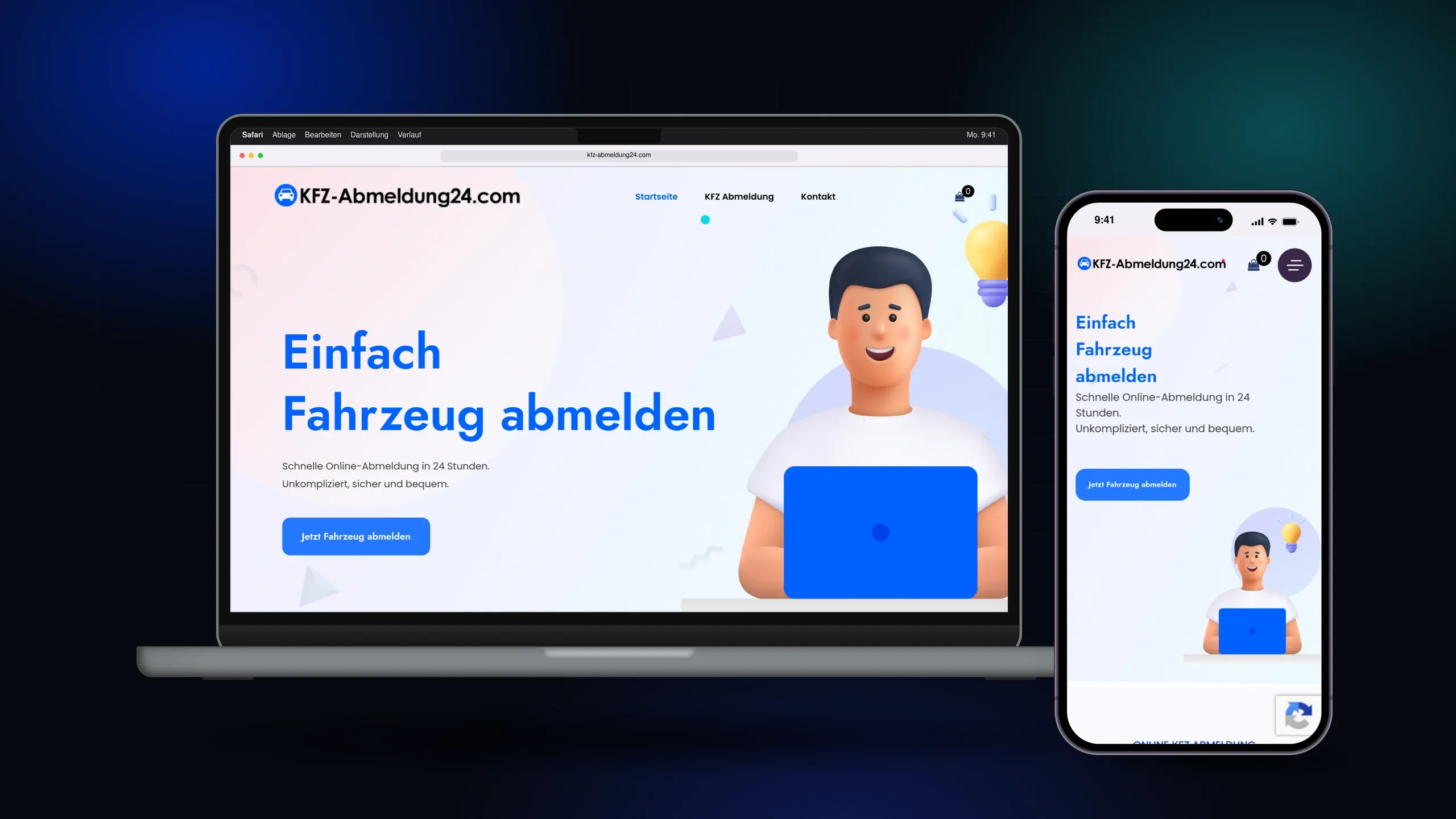 KFZ Abmeldung 24 — WooCommerce-Shop für bundesweiten Kfz-Abmeldeservice