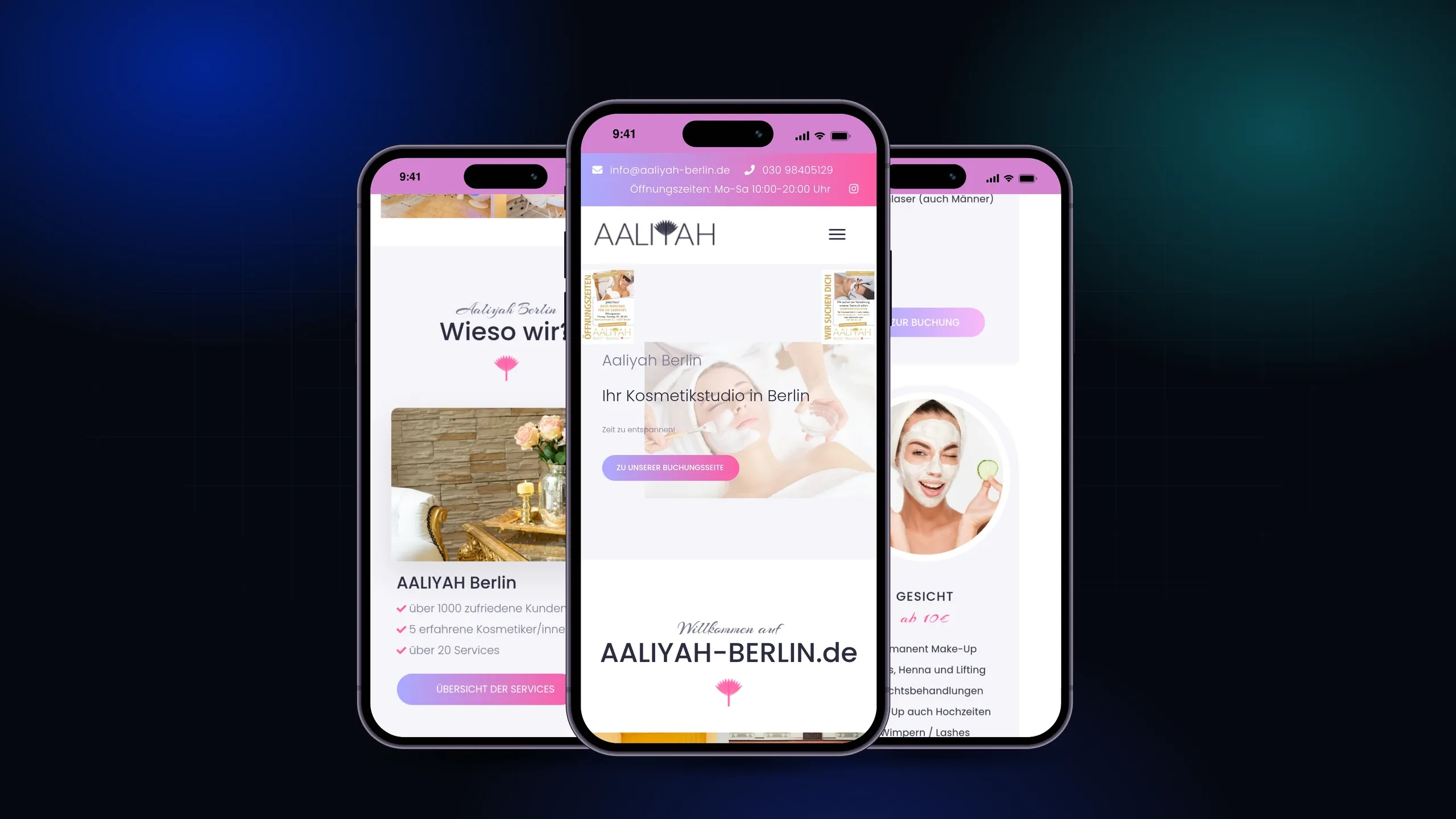 Behandlungen entdecken und direkt buchen — auf dem Smartphone genauso wie am Rechner.